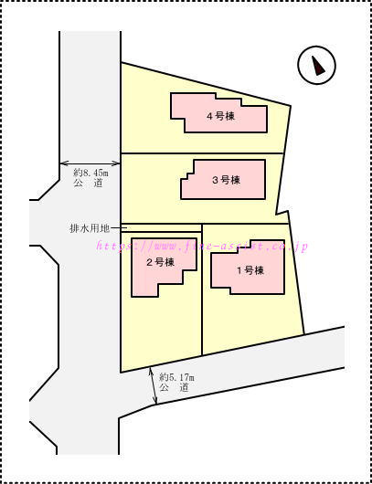 全4棟：伊勢崎市境栄新築住宅
