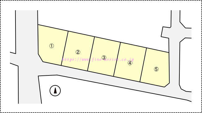 全5区画:伊勢崎市田部井町分譲地 全5区画:伊勢崎市田部井町分譲地